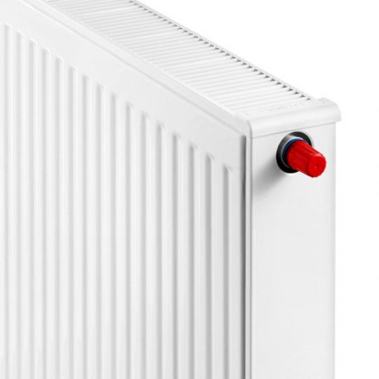 Heizrad radiator med integreret ventil