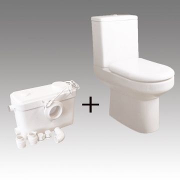 Tara toilet med afløbspumpe