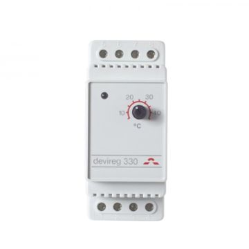 Devireg 330 -10-+10 - Termostat for DIN-skinne montage