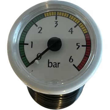 Manometer for brine og centralvarme 0-6 bar