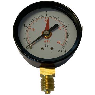 1/4Manomètre à pression manométrique 0-6 bar manomètre à pression dair miniature à cadran de 60 mm NPT 60mm 