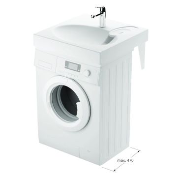 Claro Mini håndvask med vaskemaskine