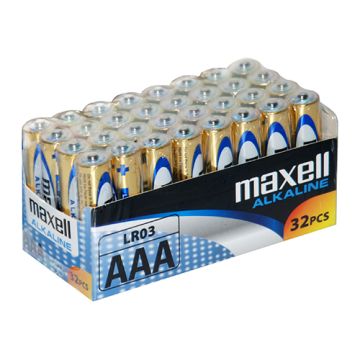 Maxell LR03 Batteri AAA - Pakke med 32 stk.