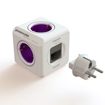 PowerCube rejseadapter - EU adapter med USB og 240V