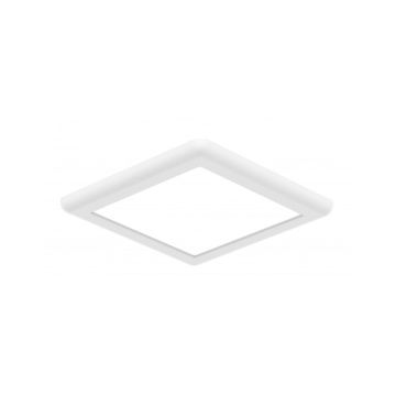 LED downlight firkantet hvid - Indbygget eller påbygget