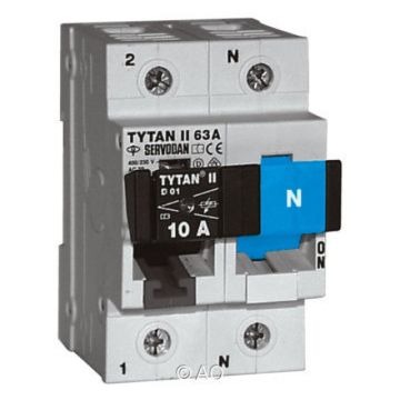Gruppeafbryder tytan ii 2-63a 1p+n