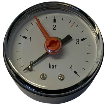 Manometer til trykekspansion 1/4" 50 mm 0-4 bar