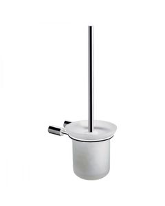 Pressalit Choice toiletbørste til vægmontage, m/glas skål, poleret stål
