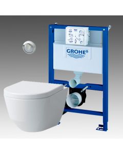 Grohe Rapid SL indbygningscisterne med Laufen pro skål