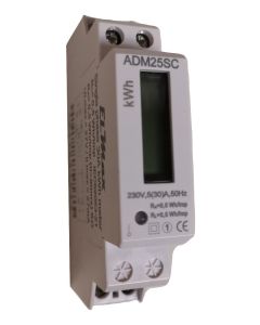 Måler kwh 1fase til din 18mm