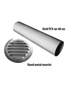 Montagesæt m/ rist ø100mm