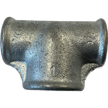 Galvaniseret Tee Reduktion midt