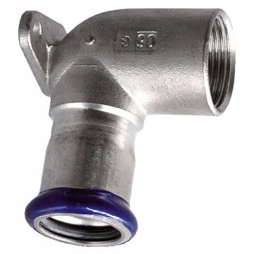 Rustfrit Press dækvinkel 15mm x 1/2"