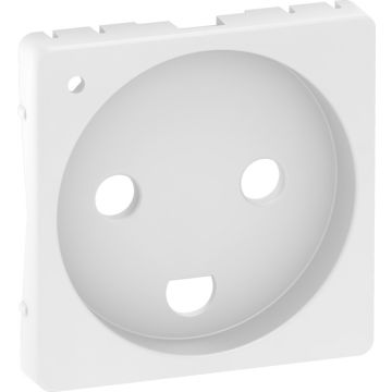 Fuga afdækning 16 A stikkontakt med LED med jord 1 modul, hvid