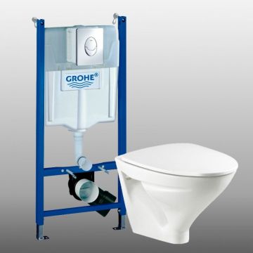 Grohe Rapid SL indbygningscisterne med Ifö Sign skål