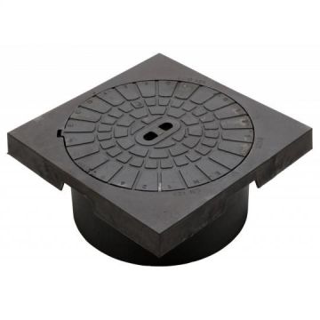 Ulefos karm firkantet eco med dæksel - ø425 mm