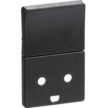 Fuga afdækning 13 A afbryder/stikkontakt m/jord 1½ modul