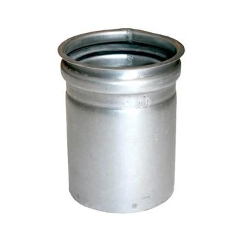 Murbøsning dobbelt 500 mm - Ø 80 mm sort