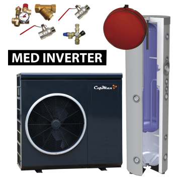CopMax HS10V m/Multitank 180/100 L Varmepumpesæt