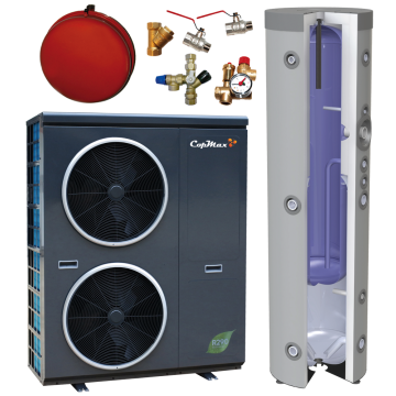CopMax HS15 m/Multitank 180/100 L Varmepumpesæt