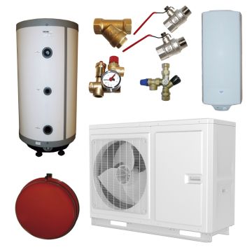 CopMax High Power 4 kW SG m/Multitank 200/37 L Varmepumpesæt