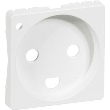 Fuga afdækning 13 A stikkontakt med LED med jord 1 modul, hvid