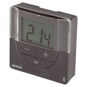 Uponor Smatrix Wave trådløs rumtermostat trådløs Style T-166 grå
