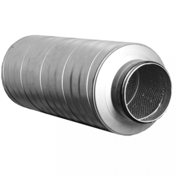 Lyddæmper ventilation fast 250mm