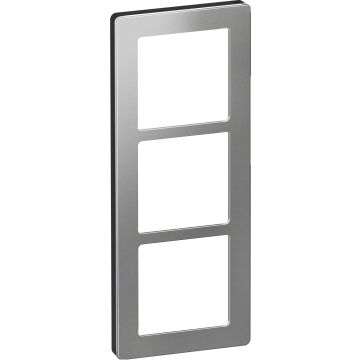 Fuga pure designramme 3 modul, stål