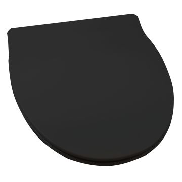 Sign slimline sort toiletsæde m/softclose og Quick release