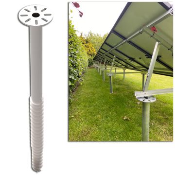 Solar jordskrue / skruepæl 1200 mm