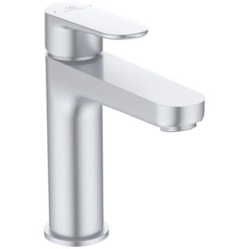 Ideal Standard Cerafine O Håndvaskarmatur H120 m/push bundventil Silver