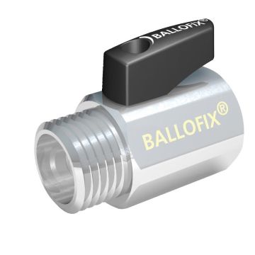 Ballofix kuglehane med håndtag 1/2" Rødgods