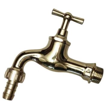 Aftapventil 1/2" T-greb messing m/slangeforskruning