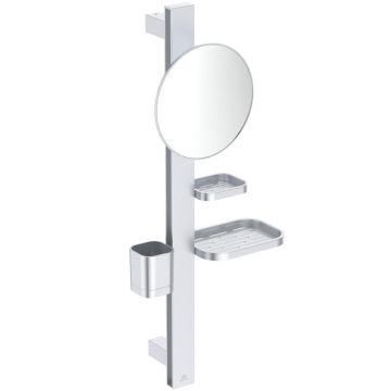 Ideal Standard Alu+ spejl- og hyldesystem small silver