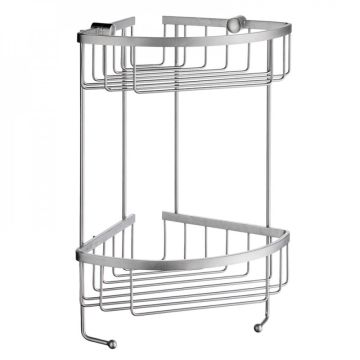 Smedbo SIDELINE dobbelt hjørne brusekurv