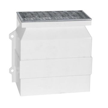 Wolfa Ventilationsskakt med beslag excl.rist 