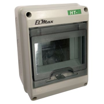 El-Max Gruppetavle Stænktæt 8 modul IP65