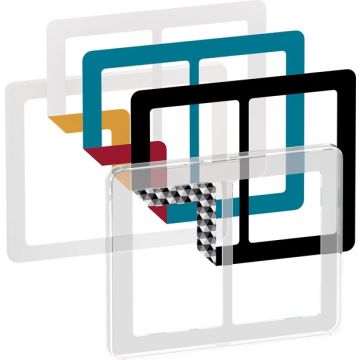 Choice Designramme 2 x 1½ modul Transparent inkl. 6 farvevalg