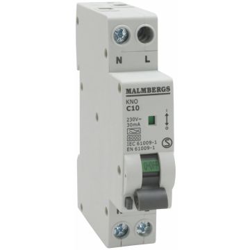 Automatsikring hpfi 1p+n 10a/c