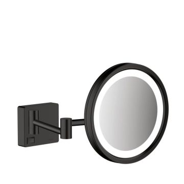 hansgrohe AddStoris kosmetikspejl med LED-lys Mat sort