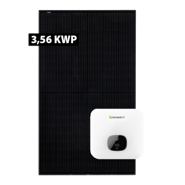 Growatt solcelleanlæg 3,56 kWp