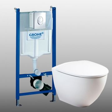 Grohe Rapid SL indbygningscisterne med Ifö Sign Art