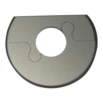 Alu Fit Roset Natur Cut Aluminiumsroset - Til placering tæt på væg