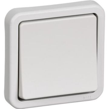Opus74 afbryder 1pol ip44 lysegrå
