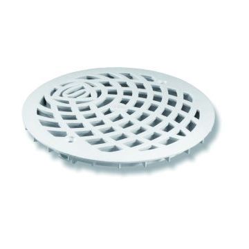 Purus rund gulvrist hvid m/skruehuller ø150mm