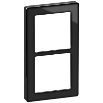LK Fuga design ramme PURE 66 glas 2 x 1 modul sort
