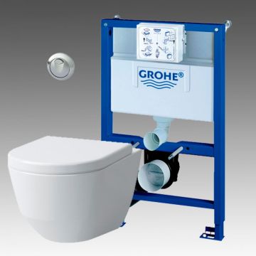 Grohe Rapid SL indbygningscisterne med Laufen pro skål