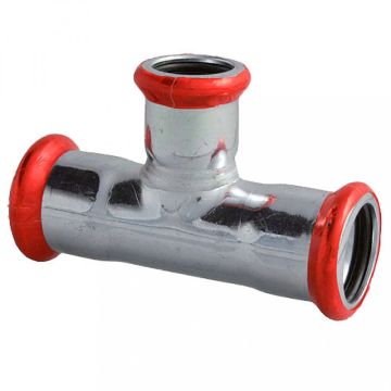 Press forzinket tee 18x15x18mm