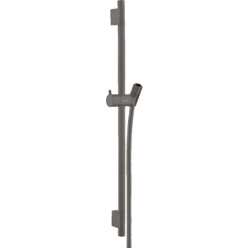 hansgrohe Unica S Puro bruserstang m/slange Børstet sort krom
